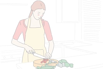 create avatar,flat,line art,portrait with minimalist style