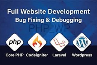 design and develop php laravel websites