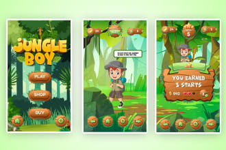 make game ui,game development ui, game graphic ui design