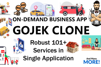 build 99 plus service in single app, advance gojek clone app
