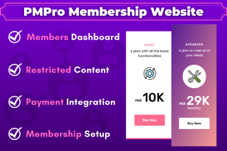 be your subscription and membership website creator with payment integration