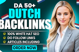 deliver high authority dutch guest posts white hat SEO dofollow backlinks