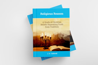design professional book cover front back and spine