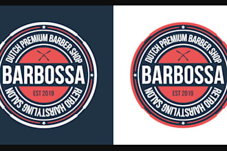 do outstanding barber shop logo