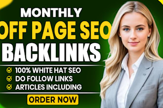 do white hat dofollow backlinks with monthly off page SEO services