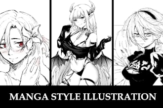 draw manga style art