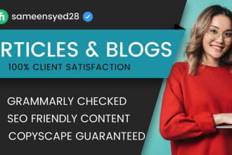 write SEO friendly bulk articles with copyscape report