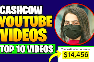 top 10 cash cow faceless videos and cash cow youtube automation channel