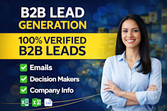do b2b lead generation with verified emails and contacts