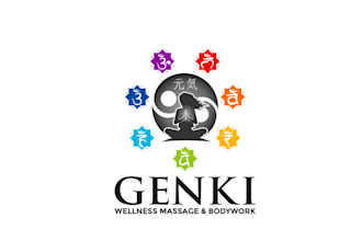 design modern japanese medical massage logo