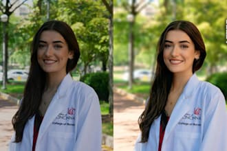 do natural and realistic portrait retouching and enhancement