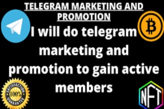 do nft promotion, telegram promotion, bitcoin crypto