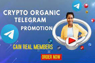 do crypto, nft, bitcoin, token and ico website telegram promotion and marketing