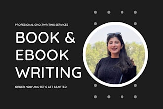 be your nonfiction ebook writer, ghostwriter or book writer