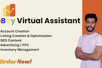 expert ebay virtual assistant for ebay listing optimization, account managment