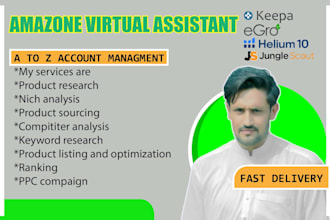 be your professional fba amazon virtual assistant pl private label amz VA