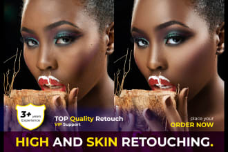 retouch skin, edit headshot, fashion or any images