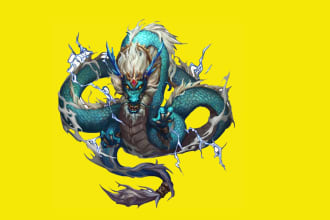 create an dragon logo for you in one day
