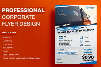 create a modern corporate flyer design