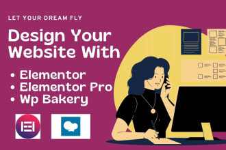 design website with elementor, wp bakery