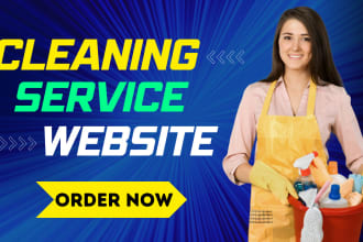 build house, office cleaning website with cleaning services