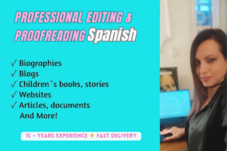 be your professional spanish proofreader