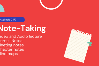 take notes or minutes from audio and video