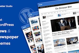 create website of magazine by newspaper wordpress theme