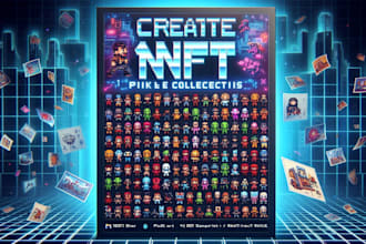 create 1k, 5k, 10k pixel art nfts