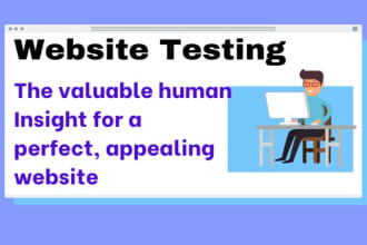 do website testing with five users and give website review