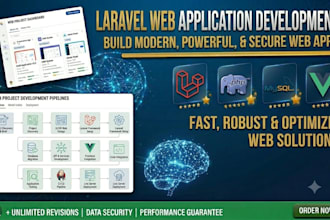 develop an awesome website in laravel