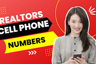 provide cell phone numbers or mobile numbers of real estate agents