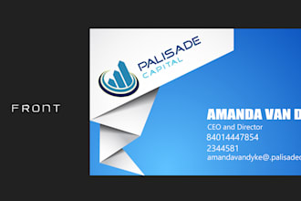 sample of a bussiness card design