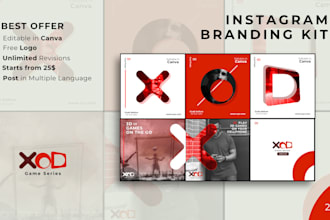 instagram branding kit with a free logo