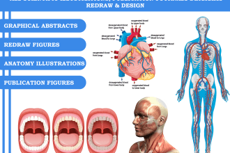 draw scientific illustrations, infographics, figures for graphical abstract