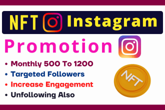 do nft instagram promotion and marketing for organic growth
