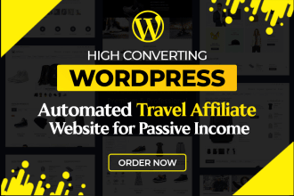 create automated travel affiliate websites for passive income