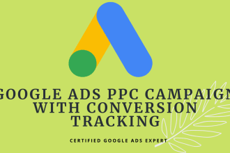 setup and manage google ads PPC campaign with conversion tracking