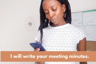 write meeting minutes for your small business