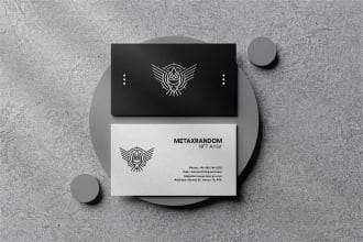 design minimal luxury modern business card in 1 day