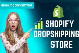 build shopify store, shopify website or shopify dropshipping store