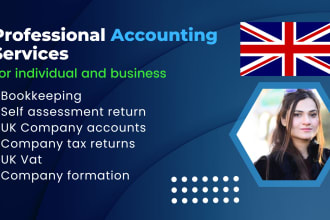 be UK accountant for UK company accounts, UK tax, vat, UK tax return, ct600