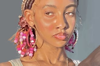 draw a realistic digital portrait from your photo