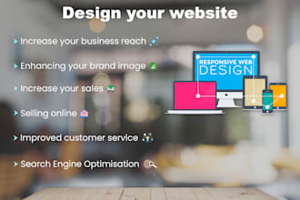 create professional custom websites, ecommerce, blogs