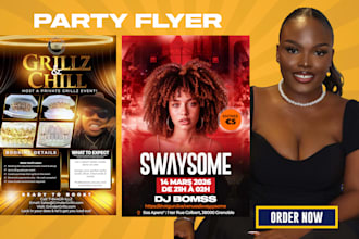 design party flyer for your event