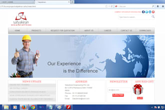 design and develop Website using html