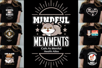 do trendy custom graphic and creative typography t shirt design