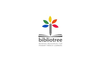 create a dynamic imaginative logo for bibliotree a childrens literacy platform