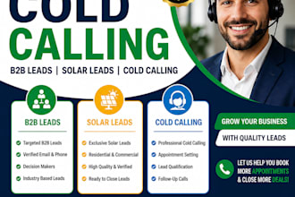 provide solar leads and b2b leads with cold calling service