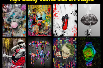 create unique canvas wall art designs